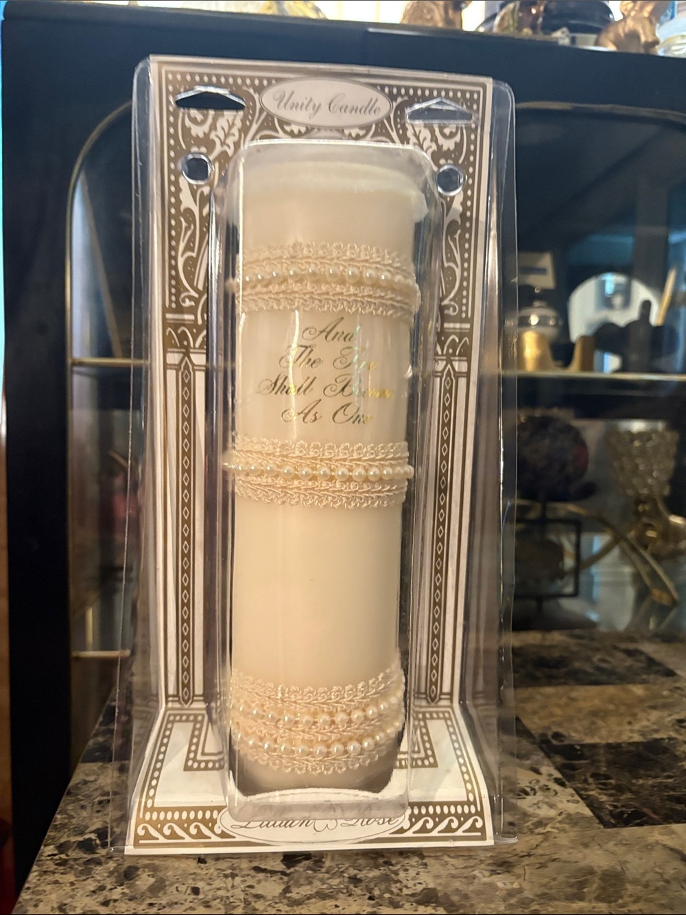 Unity Candle - Cream Decorative Ceremony Candle